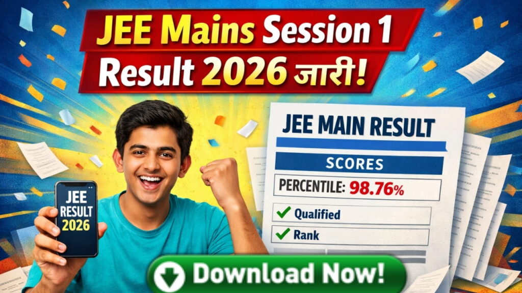 JEE Mains Result 2026 session 1