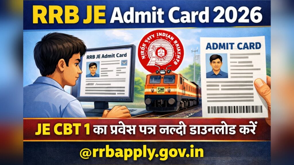 RRB JE Admit Card 2026 CBT 1