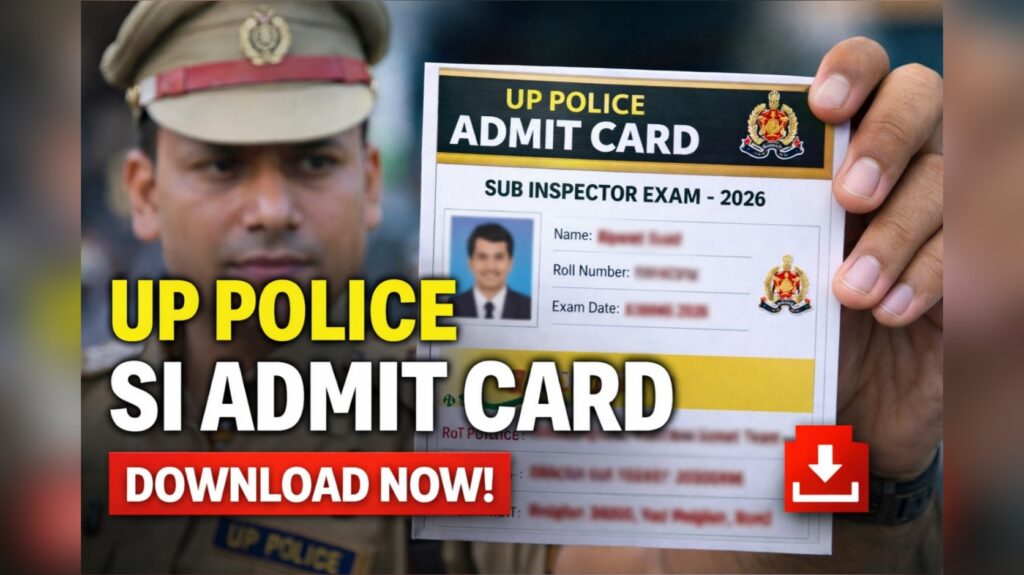 UP Police SI Admit Card 2026