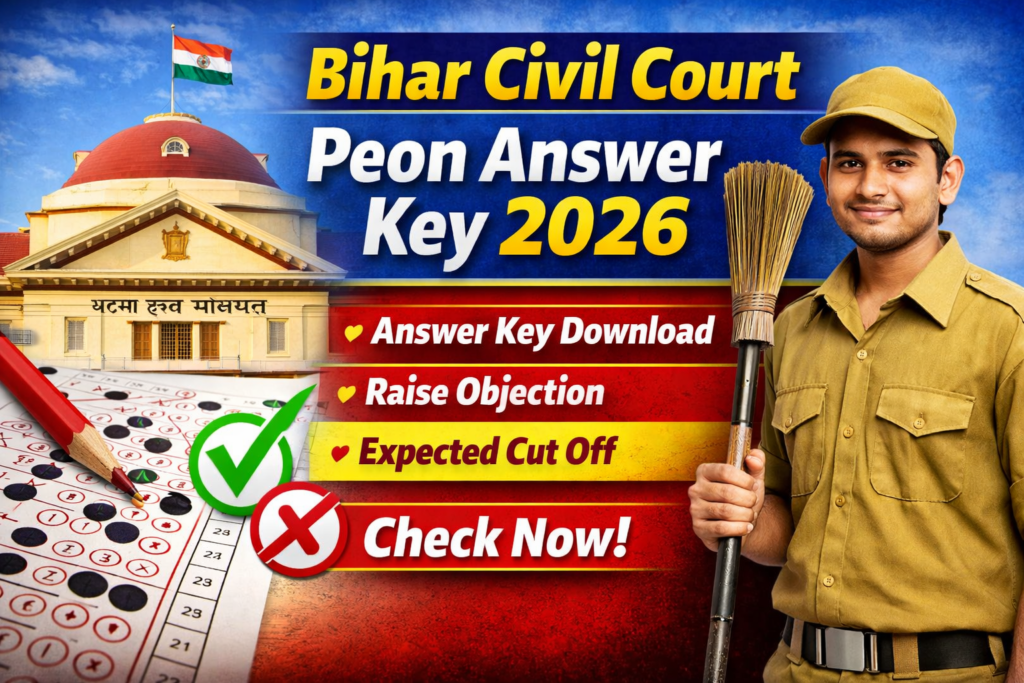 Bihar Civil Court Peon Answer Key 2026