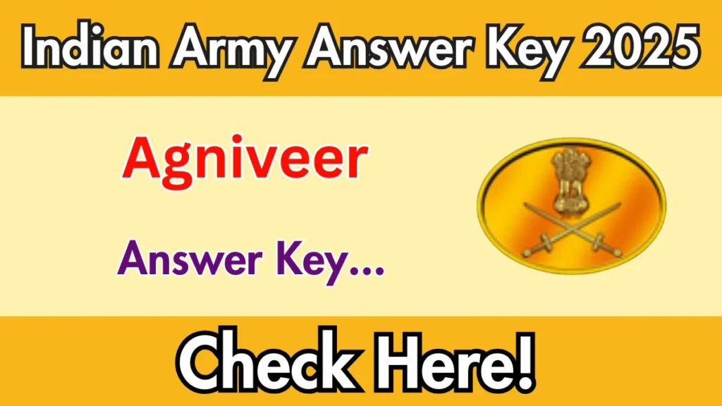 Indian Army Agniveer Answer Key 2026